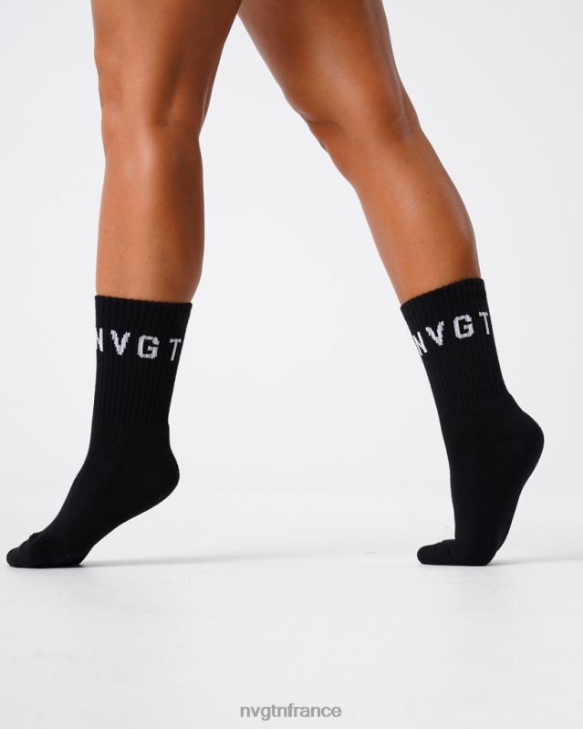 femmes XJRR2713 noir aptitude NVGTN chaussettes d'équipage