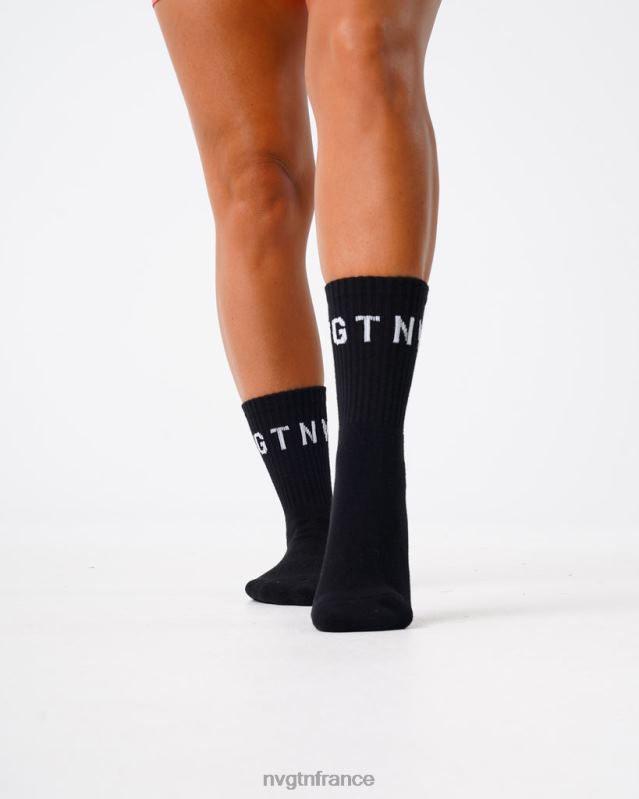 femmes XJRR2713 noir aptitude NVGTN chaussettes d'équipage