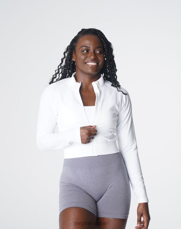 femmes XJRR2112 blanc aptitude NVGTN divine fermeture éclair sans couture