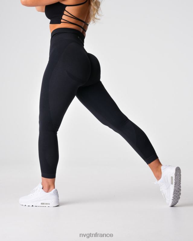 femmes XJRR2487 noir aptitude NVGTN legging sans couture contour 2.0