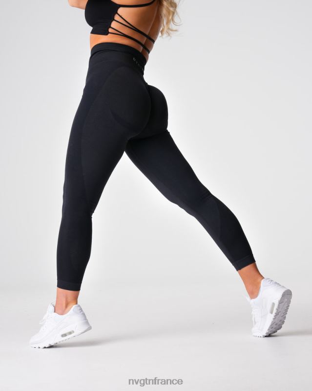 femmes XJRR2487 noir aptitude NVGTN legging sans couture contour 2.0