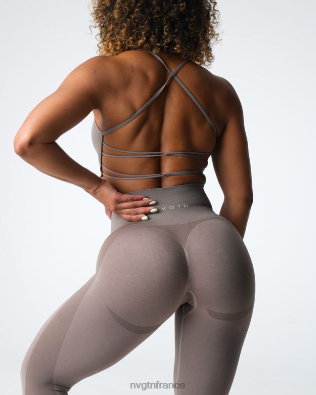 femmes XJRR2491 taupe aptitude NVGTN legging sans couture contour 2.0