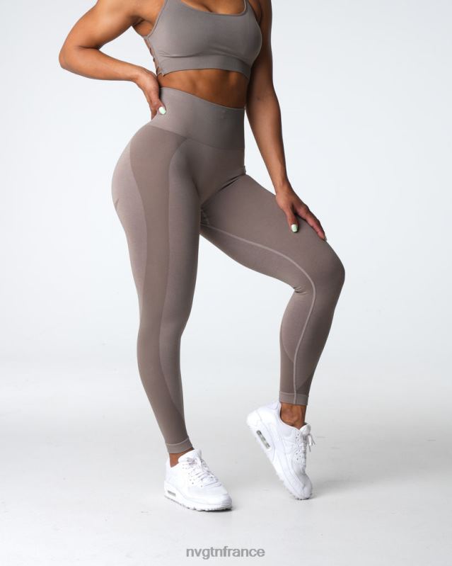 femmes XJRR2491 taupe aptitude NVGTN legging sans couture contour 2.0