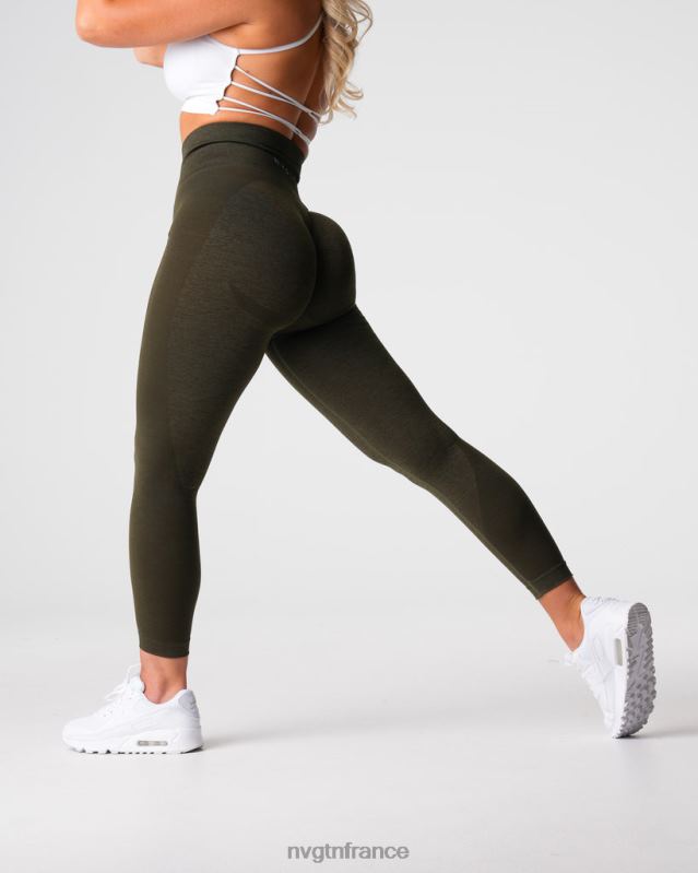 femmes XJRR2492 olive aptitude NVGTN legging sans couture contour 2.0