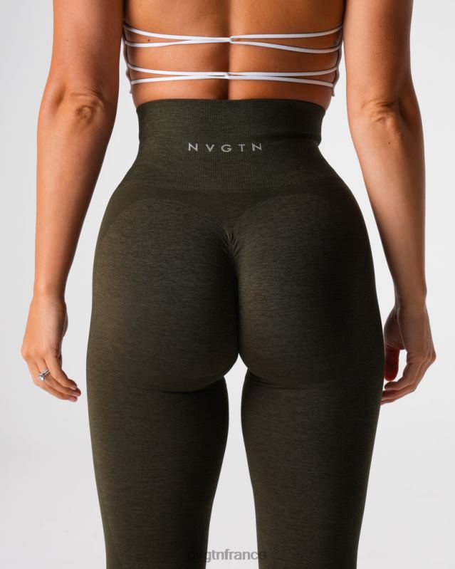 femmes XJRR2492 olive aptitude NVGTN legging sans couture contour 2.0