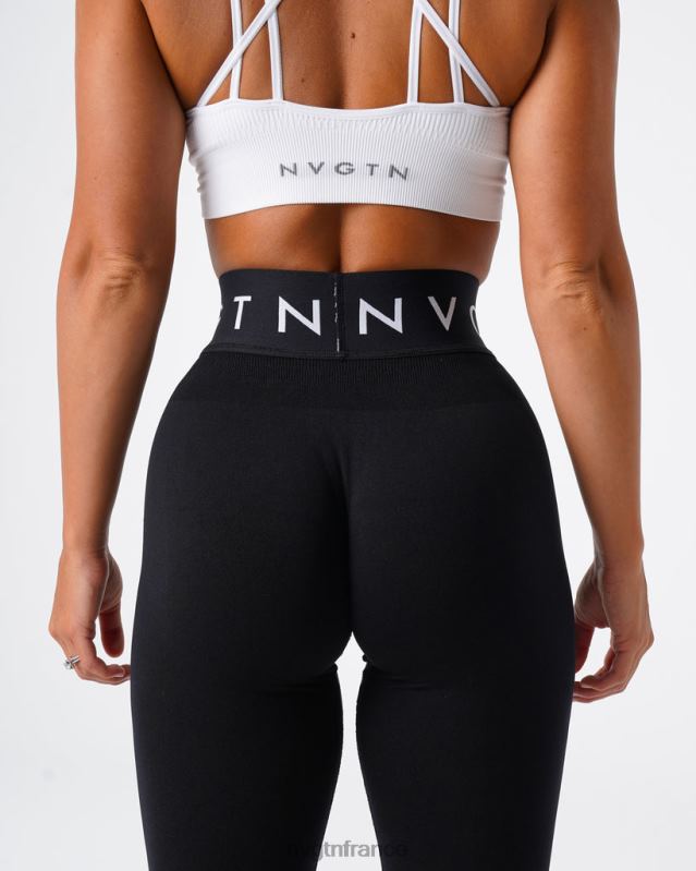 femmes XJRR2496 noir aptitude NVGTN leggings de sport sans couture