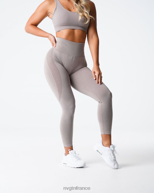 femmes XJRR2504 taupe aptitude NVGTN legging contour sans couture