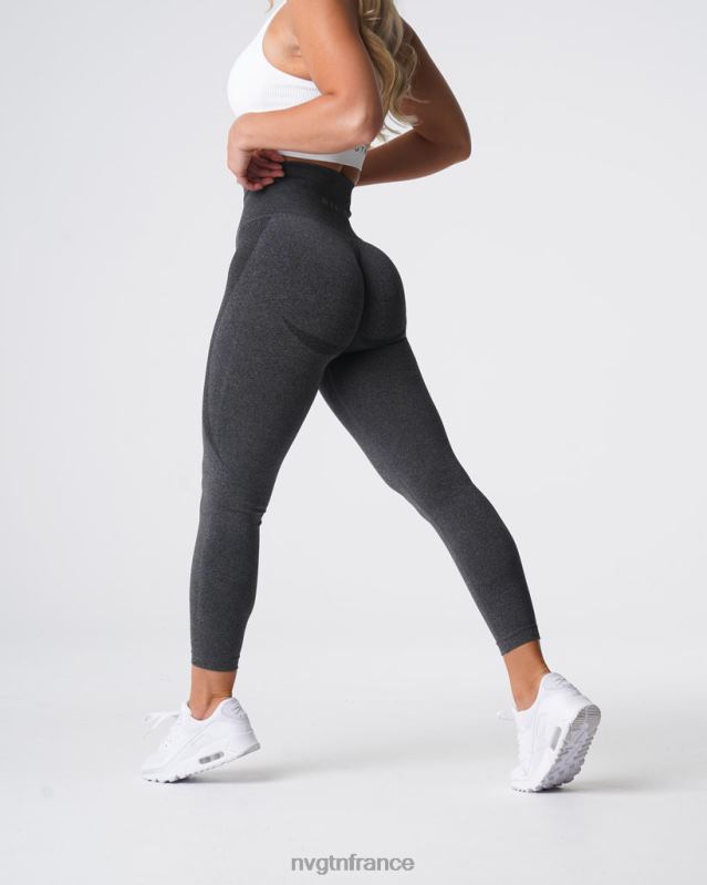 femmes XJRR2507 noir moucheté aptitude NVGTN legging contour sans couture