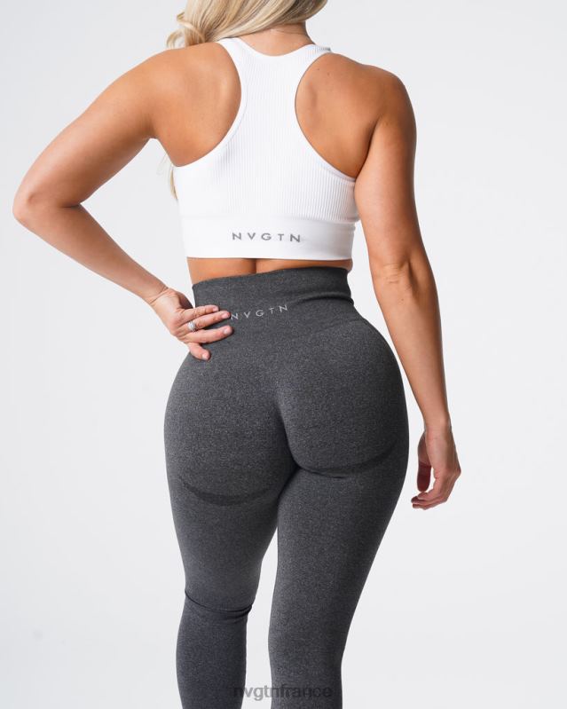 femmes XJRR2507 noir moucheté aptitude NVGTN legging contour sans couture