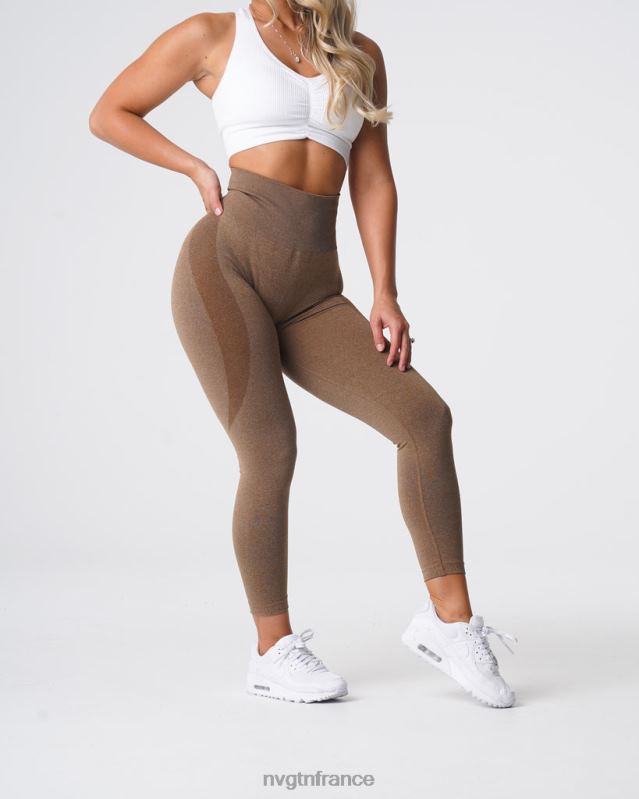femmes XJRR2510 moka aptitude NVGTN legging contour sans couture