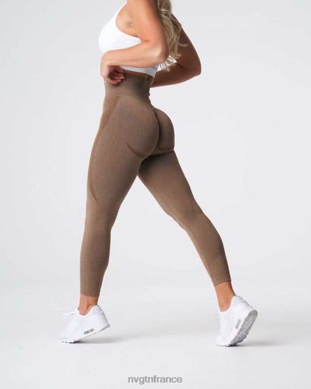 femmes XJRR2510 moka aptitude NVGTN legging contour sans couture