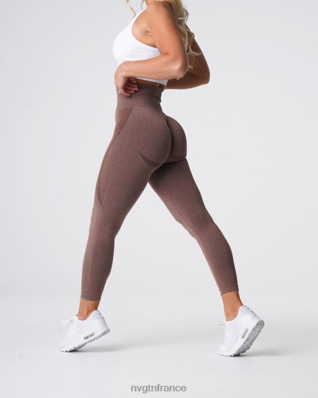 femmes XJRR2511 cacao aptitude NVGTN legging contour sans couture