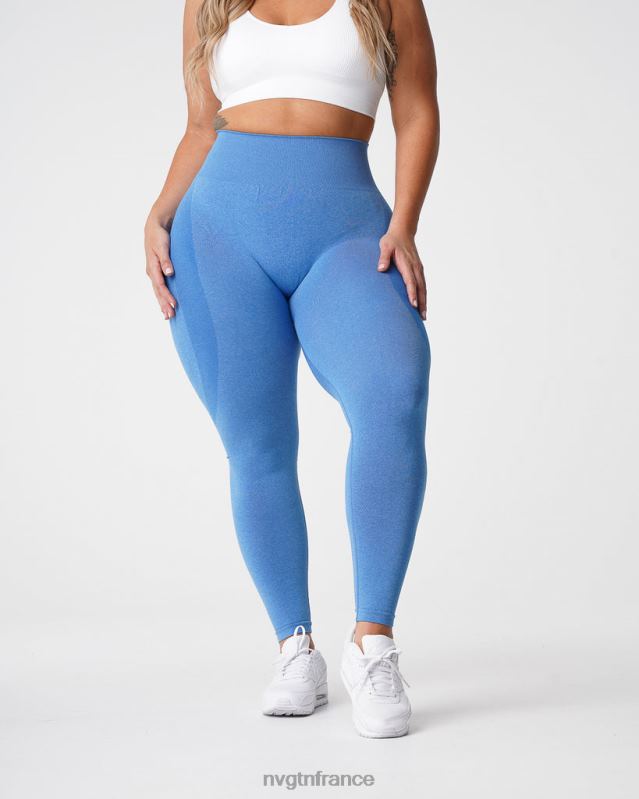 femmes XJRR2512 océan bleu aptitude NVGTN legging contour sans couture