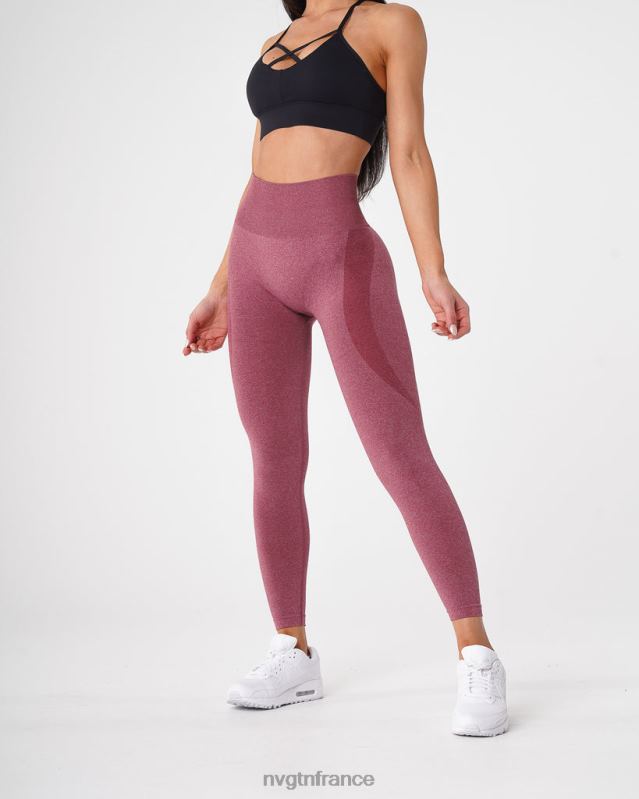 femmes XJRR2515 bordeaux aptitude NVGTN legging contour sans couture
