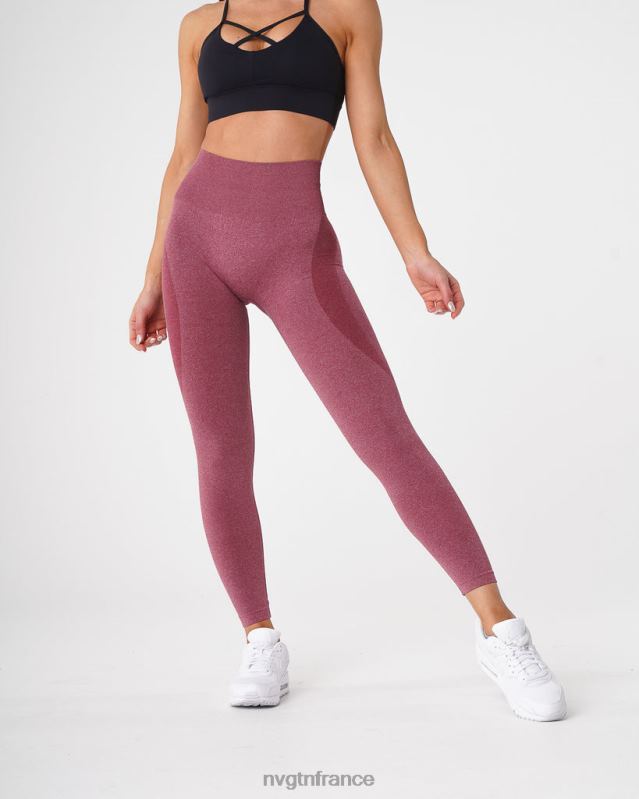 femmes XJRR2515 bordeaux aptitude NVGTN legging contour sans couture