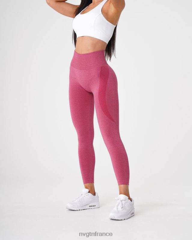 femmes XJRR2518 cramoisi aptitude NVGTN legging contour sans couture