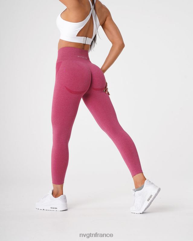 femmes XJRR2518 cramoisi aptitude NVGTN legging contour sans couture