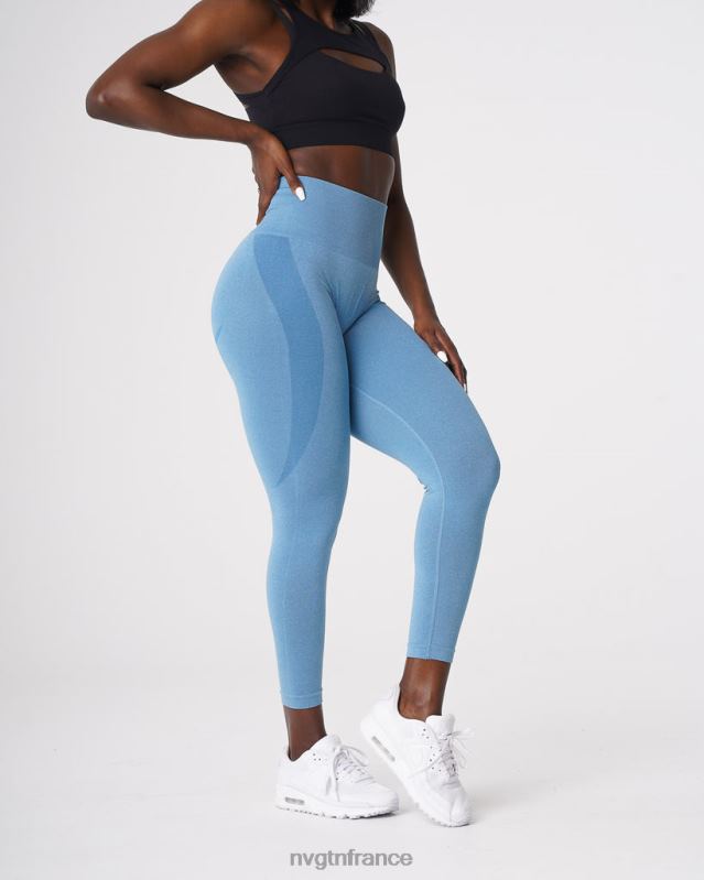 femmes XJRR2519 bleu ciel aptitude NVGTN legging contour sans couture