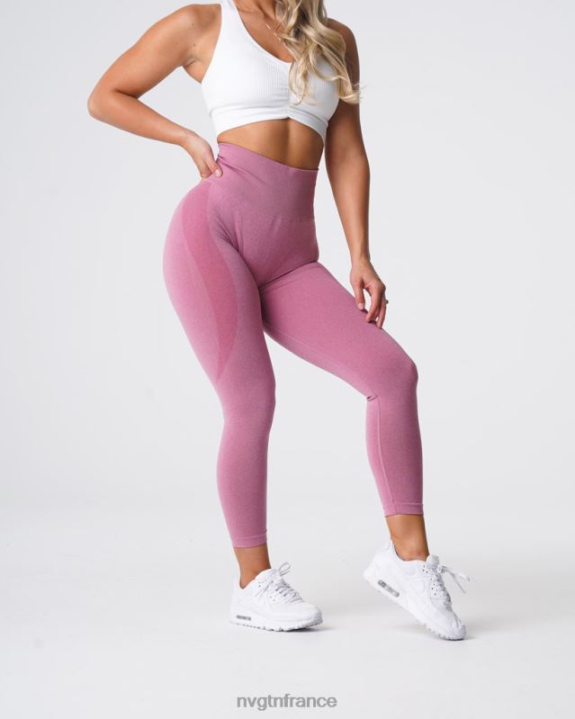 femmes XJRR2521 rose pastel aptitude NVGTN legging contour sans couture