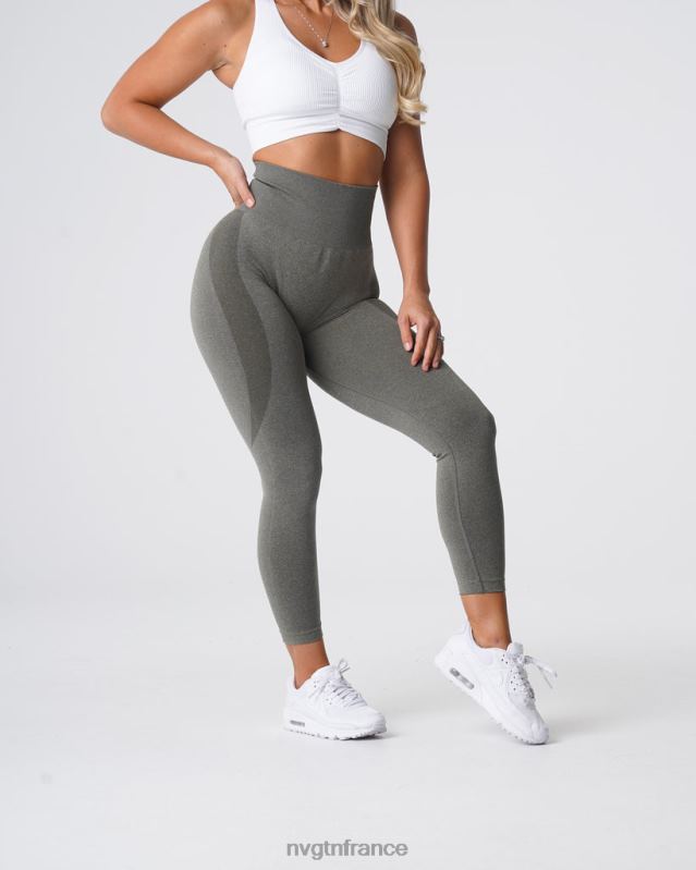 femmes XJRR2525 vert kaki aptitude NVGTN legging contour sans couture