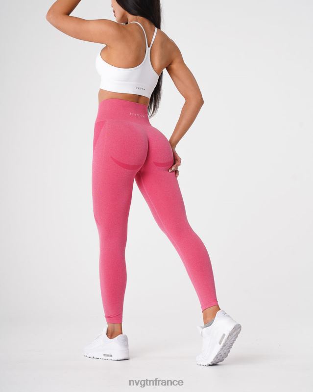 femmes XJRR2526 rose vif aptitude NVGTN legging contour sans couture