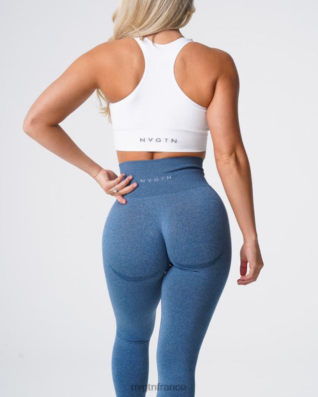 femmes XJRR2527 bleu ardoise aptitude NVGTN legging contour sans couture