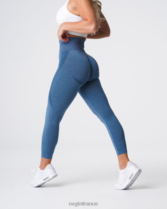 femmes XJRR2527 bleu ardoise aptitude NVGTN legging contour sans couture