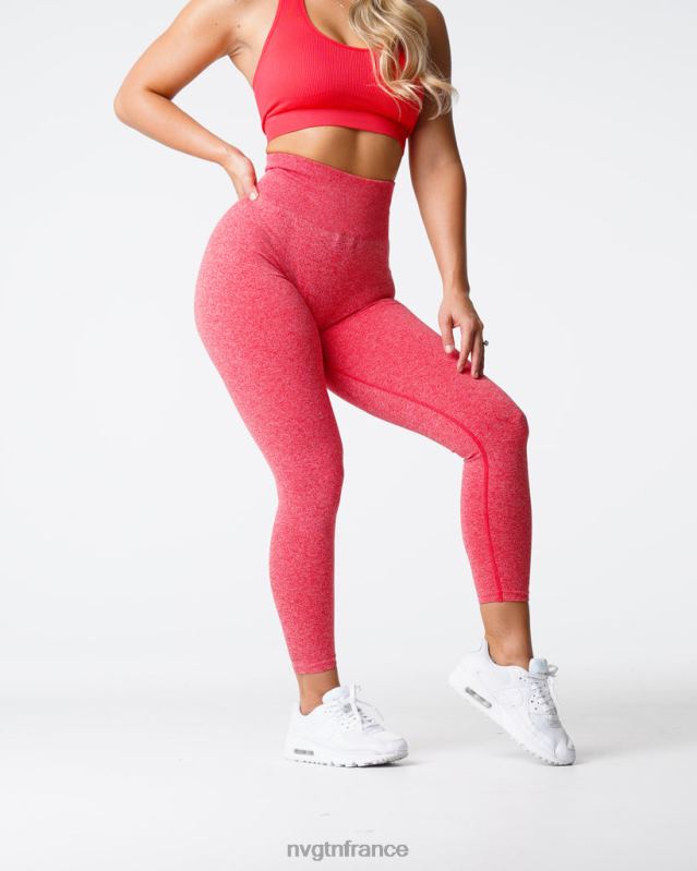 femmes XJRR2541 pomme de bonbon aptitude NVGTN legging froissé sans couture