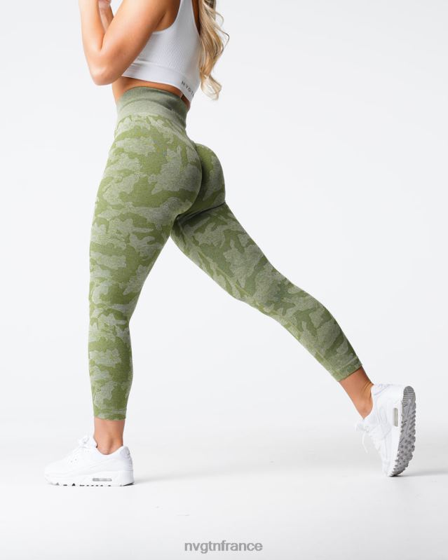 femmes XJRR2548 prairie aptitude NVGTN legging camouflage sans couture