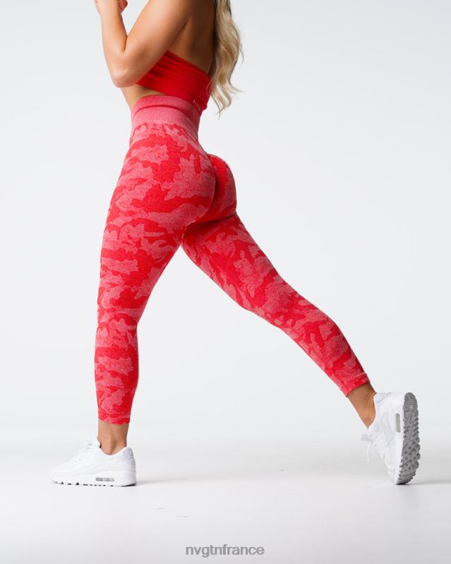 femmes XJRR2549 pomme de bonbon aptitude NVGTN legging camouflage sans couture
