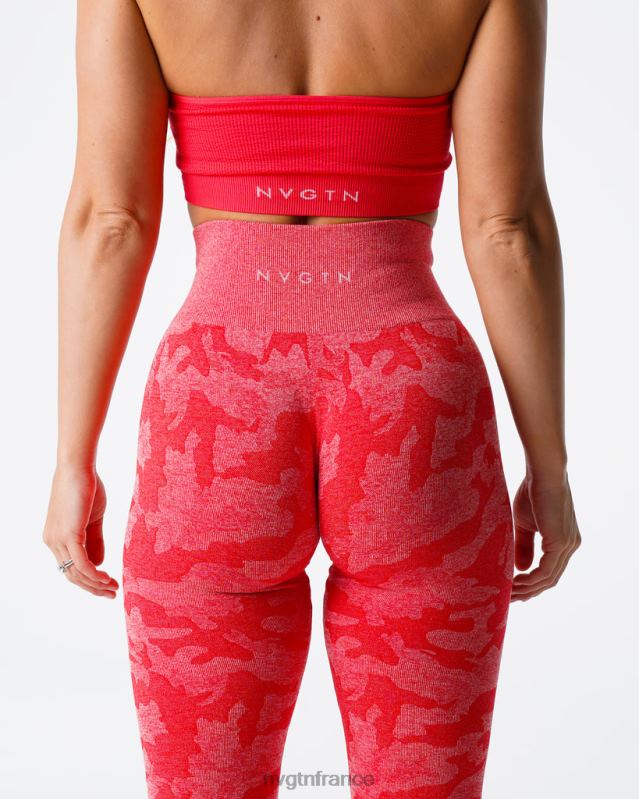 femmes XJRR2549 pomme de bonbon aptitude NVGTN legging camouflage sans couture