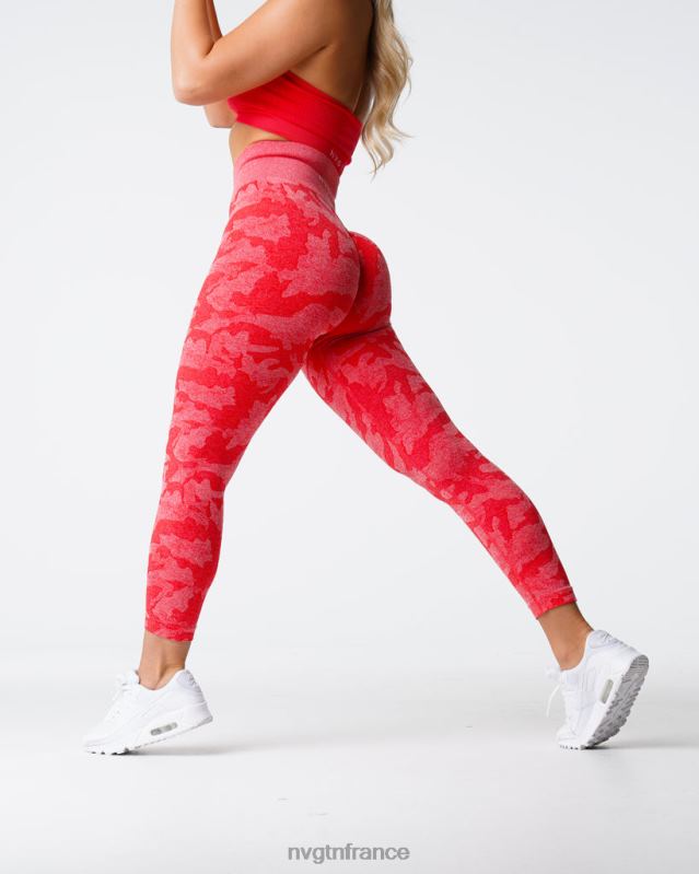 femmes XJRR2549 pomme de bonbon aptitude NVGTN legging camouflage sans couture