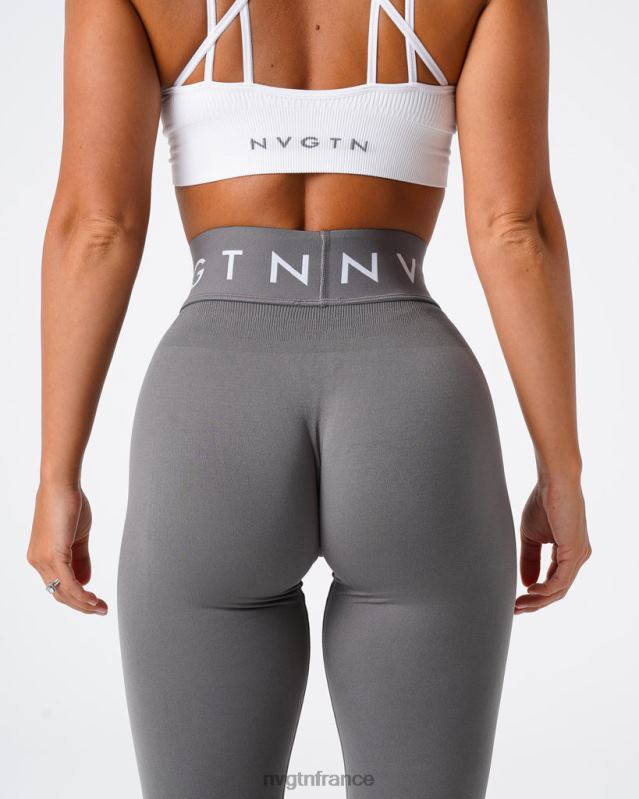 femmes XJRR2553 charbon aptitude NVGTN leggings de sport sans couture