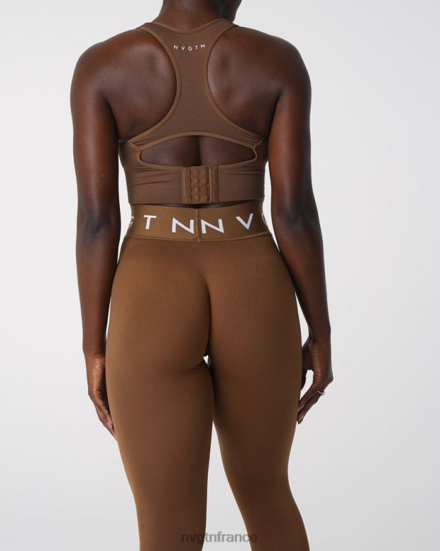 femmes XJRR2554 moka aptitude NVGTN leggings de sport sans couture