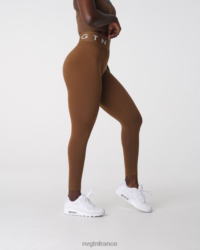 femmes XJRR2554 moka aptitude NVGTN leggings de sport sans couture