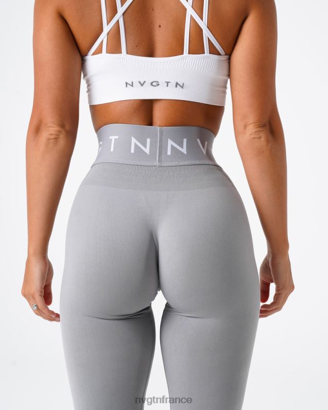femmes XJRR2569 gris clair aptitude NVGTN leggings de sport sans couture
