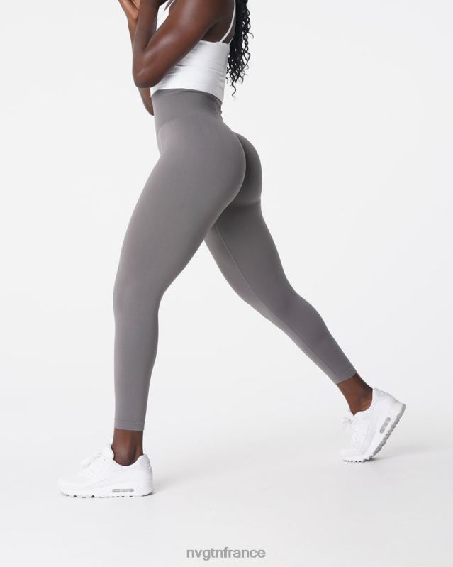 femmes XJRR2572 charbon aptitude NVGTN leggings solides sans couture