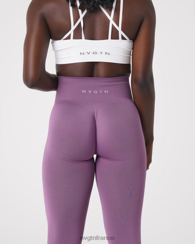 femmes XJRR2577 orchidée aptitude NVGTN leggings solides sans couture