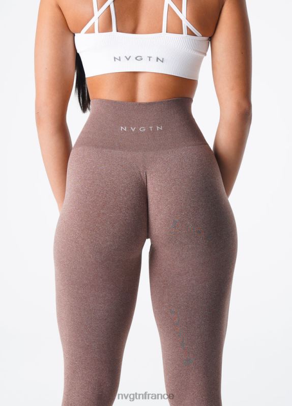 femmes XJRR2583 cacao aptitude NVGTN jambières sans couture nv