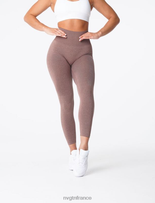 femmes XJRR2583 cacao aptitude NVGTN jambières sans couture nv