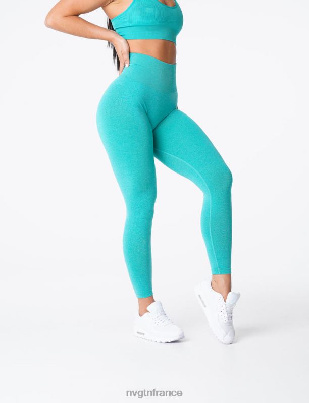 femmes XJRR2585 turquoise aptitude NVGTN jambières sans couture nv