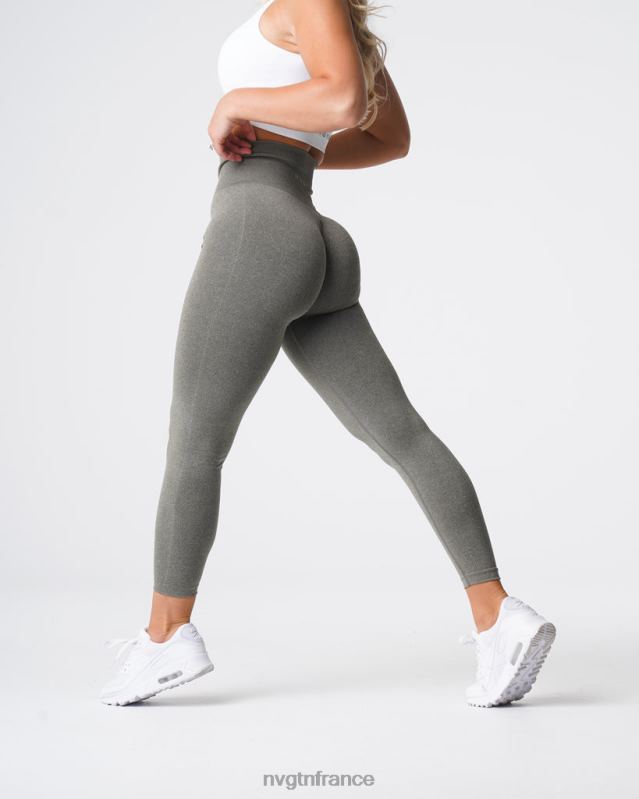 femmes XJRR2588 vert kaki aptitude NVGTN jambières sans couture nv