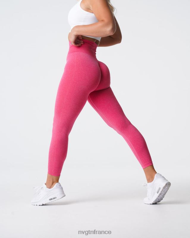 femmes XJRR2590 rose vif aptitude NVGTN jambières sans couture nv