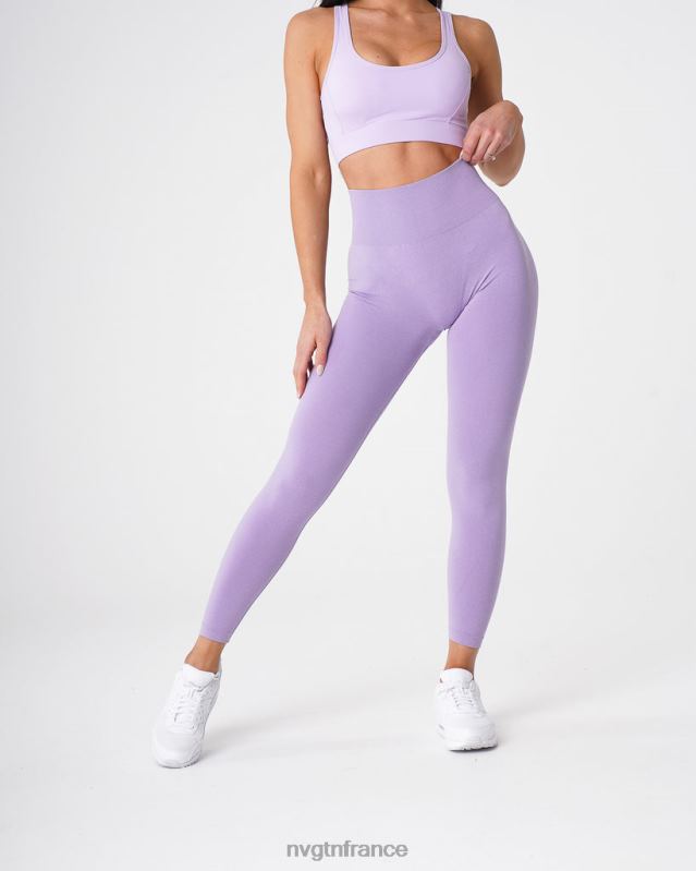 femmes XJRR2603 lilas aptitude NVGTN jambières sans couture nv