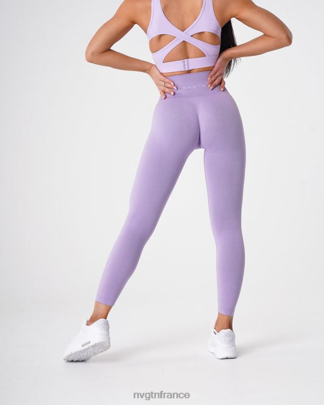 femmes XJRR2603 lilas aptitude NVGTN jambières sans couture nv
