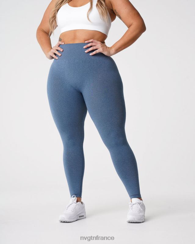 femmes XJRR2608 bleu ardoise aptitude NVGTN jambières sans couture nv