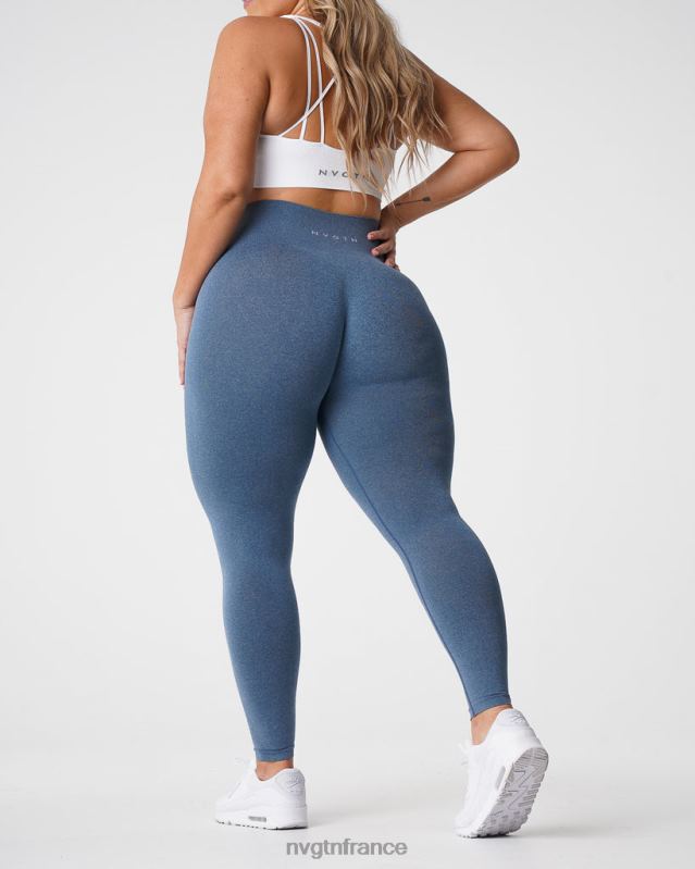 femmes XJRR2608 bleu ardoise aptitude NVGTN jambières sans couture nv