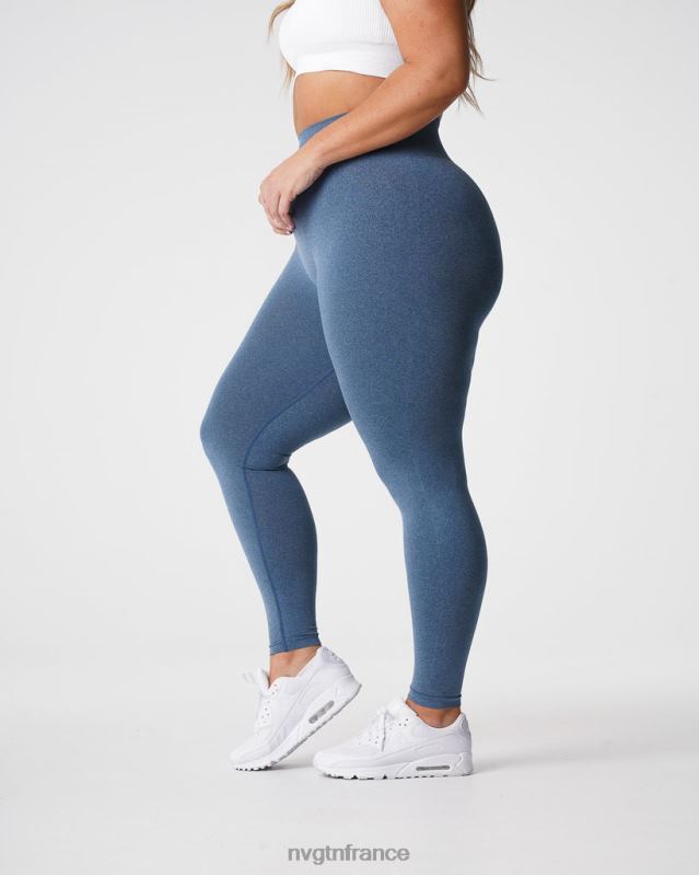 femmes XJRR2608 bleu ardoise aptitude NVGTN jambières sans couture nv