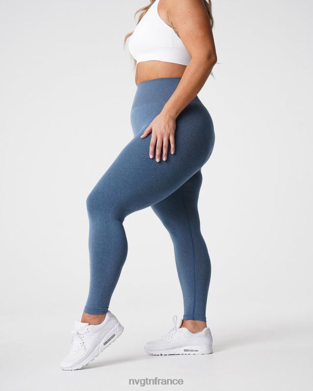 femmes XJRR2608 bleu ardoise aptitude NVGTN jambières sans couture nv