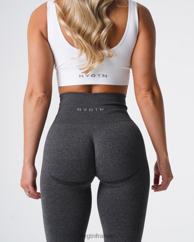 femmes XJRR2610 noir moucheté aptitude NVGTN leggings sans couture courbe